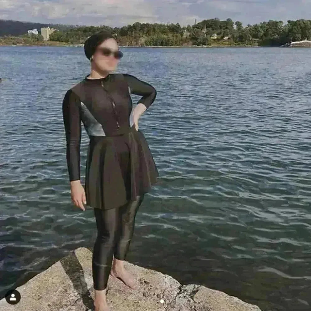 Arab Swimsuit Women's Three-piece Conservative - EX-STOCK CANADA