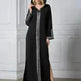Arab Turkey Women Side Slit Fashion Abaya Robe - EX-STOCK CANADA