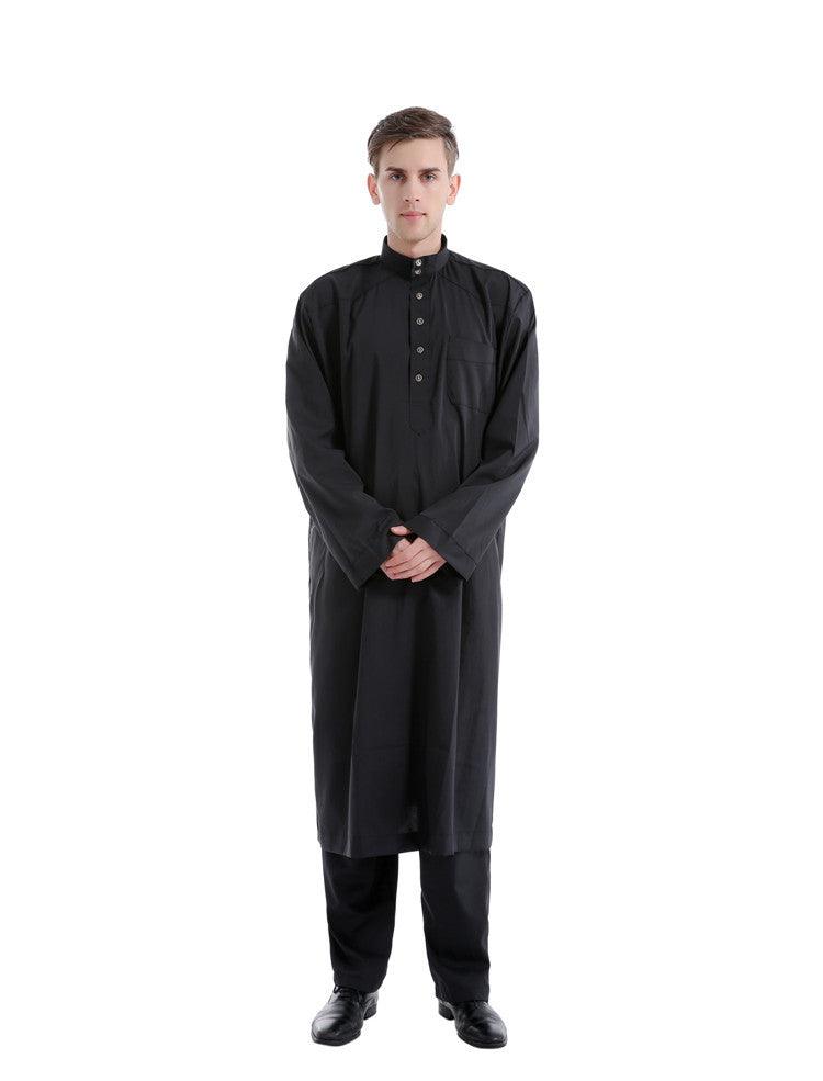 Arab Two-piece Solid Color Men's Robe - EX-STOCK CANADA