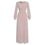 Arab Women's Clothing Long Sleeve Chiffon Dress - EX-STOCK CANADA