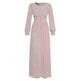 Arab Women's Clothing Long Sleeve Chiffon Dress - EX-STOCK CANADA