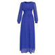 Arab Women's Clothing Long Sleeve Chiffon Dress - EX-STOCK CANADA