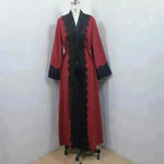 Arab Women's Lace Dress Cardigan Robe - EX-STOCK CANADA