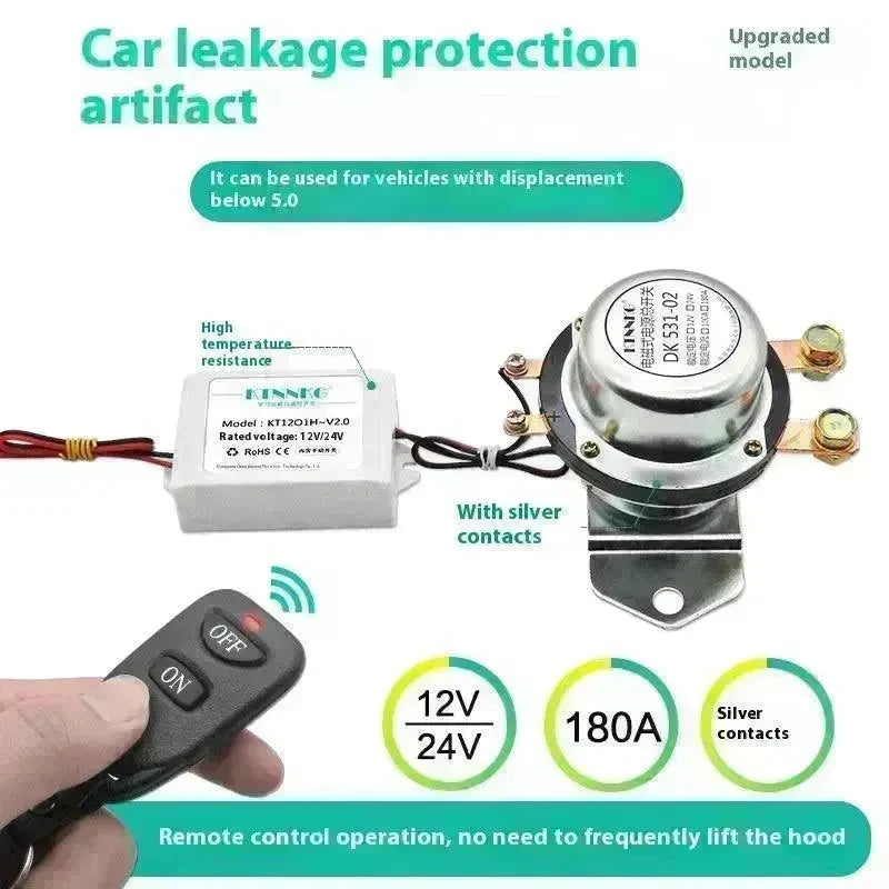 Automotive Leakage Electromagnetic Leakage Circuit Breaker Intelligent Power Supply Remote Control - EX-STOCK CANADA