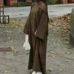 Autumn And Winter Casual Cardigan Abaya Dress for Arab Dubai Turkey Middle East Women - EX-STOCK CANADA