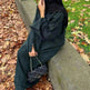 Autumn And Winter Casual Cardigan Abaya Dress for Arab Dubai Turkey Middle East Women - EX-STOCK CANADA