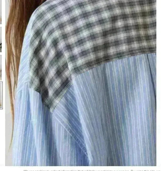 Autumn Women's Clothing Casual Homewear Plaid Shirt Outfit - EX-STOCK CANADA