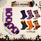 6 Pairs Halloween Christmas Socks For Men Women Girls Funny Xmas Socks Santa Claus Elk Cotton Sock Set-Cannot Be Listed On Amazon Platform - EX-STOCK Canada