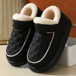 Winter Plush Cotton platform Shoes Warm Thick-bottom Waterproof Home Slippers All-match Indoor Outdoor Garden Shoes For Women