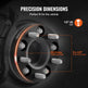 Wheel Spacers Wheel Adapters 5 Lug Forged Spacer 4 PCS Black EX-STOCK