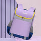 Purple and blue backpack with yellow accents on a light purple background Kids Nylon School Backpack – Breathable Lightweight Primary School Bag (Small & Large)