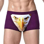 Creative Cartoon Animal Printed Boxer Briefs with pouch underwear men