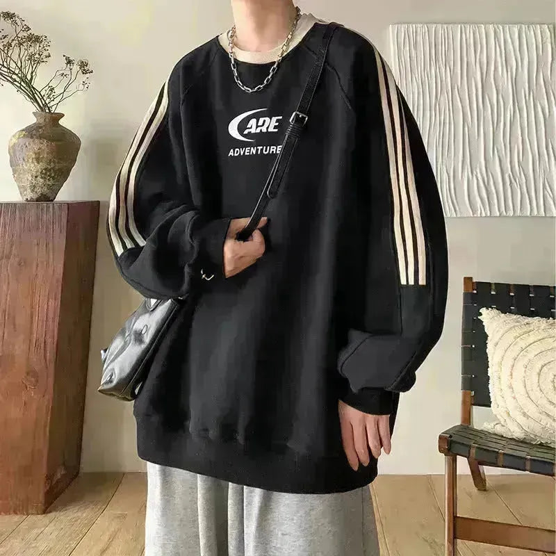 بلوفر بقلنسوة كاجوال كبير الحجم من American Teenagers للرجال