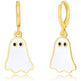 Halloween Ghost Earrings For Women Gold Ghost Huggie Hoop Earrings Halloween Jewelry Cute BOO Halloween Earrings EX-STOCK