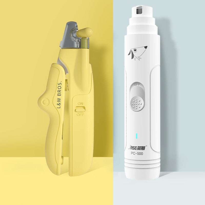 Pet Nail Clippers With LED Light Dogs Cat Nail Scissors Professional Trimmer Tool Care Grooming Supplies EX-STOCK Canada 