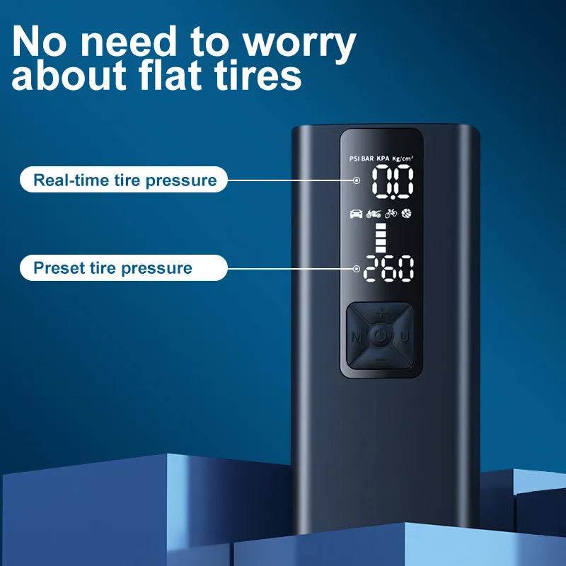 Electric Wireless Car Bicycle Tire Smart Air Inflator | EX-STOCK