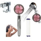 Propeller Driven Shower Head With Stop Button And Cotton Filter Turbocharged High Pressure Handheld Shower Nozzle - EX-STOCK CANADA