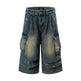 Old Washing Workwear Denim Shorts Men Jeans - EX-STOCK CANADA