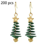 Pendientes de Navidad Tree Estrella Pendientes de bricolaje