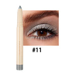Eyeliner pencil with a close-up of an eye wearing the color #11 on a white background