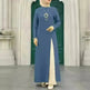 ArabWomen Plain Split Long sleeve Abaya Dress - EX-STOCK CANADA
