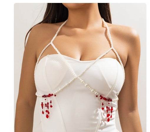 Women's Fashion Gothic Pearl Necklace EX-STOCK