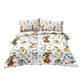 Kids' Duvet Cover Sets Animals Pastel Duvet Covers Cartoon Dogs Paws Pattern Bed Sets 3 Pieces 1 Duvet Cover And 2 Pillow Cases Cute Puppy Dogs Bedding For Kids EX-STOCK Canada 