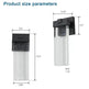 Outdoor Waterproof Transparent LED Crystal Wall Light Supports Many Types Of Bulb-2 Packs - EX-STOCK CANADA