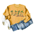 Women's Christmas Printed Long Sleeved  Pullover Sweatshirt - EX-STOCK CANADA