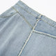 Fashionable Asymmetric High Waist Midi Denim Split Skirt - EX-STOCK CANADA