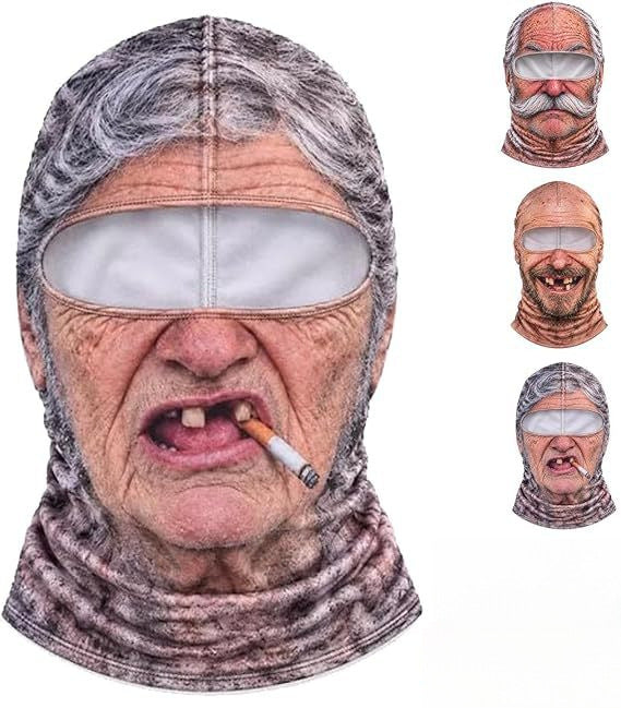 Realistic Winter Ski Face Mask Windproof Thermal Balaclava For Outdoor Sports And Parties | EX-STOCK product gallery photo 3