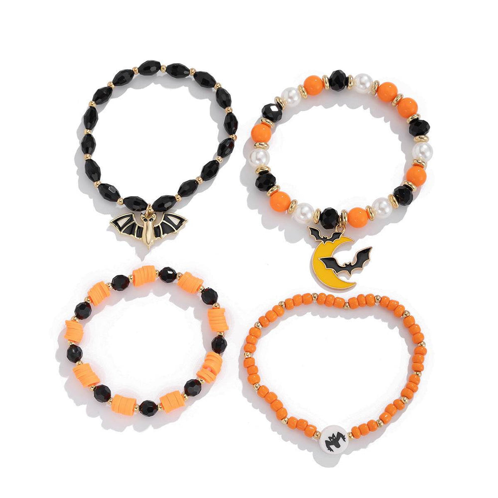 Personality Simple Bat Crystal Bracelet Suit EX-STOCK