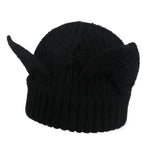 Devil Ears Thickened All Acrylic Knitted Beanie Hat