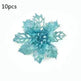 Glitter Artifical Christmas Flowers Christmas Tree Decorations For Home Fake Flowers Xmas Ornaments New Year Decor - EX-STOCK CANADA