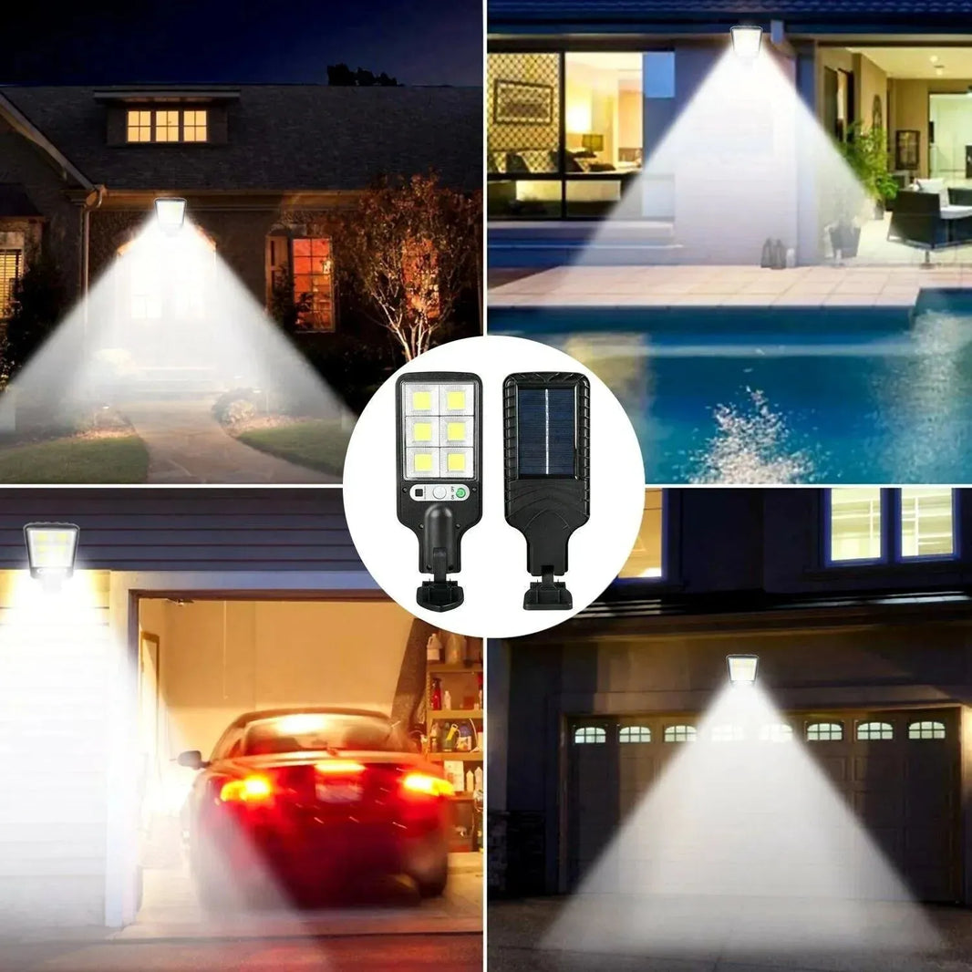 LED Solar Motion Sensor Light Bright Garden Outdoor Street Wall Lamp Solar Wall Lamp Lights Outdoor Road Lamp For Garden, Yard, Garage, Path - EX-STOCK CANADA
