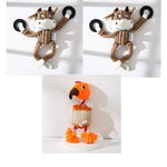 Pet Toy Donkey Shape Corduroy Chew Toy For Dogs Puppy Squeaker Squeaky Plush Bone Molar Dog Toy Pet Training Dog EX-STOCK Canada 