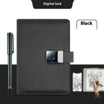 Handwriting Paper Screen Synchronization Smart Fingerprint Lock A5 Notebook - EX-STOCK CANADA
