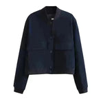 Fall Single Breasted  Cashmere Cropped Jacket for women - EX-STOCK CANADA