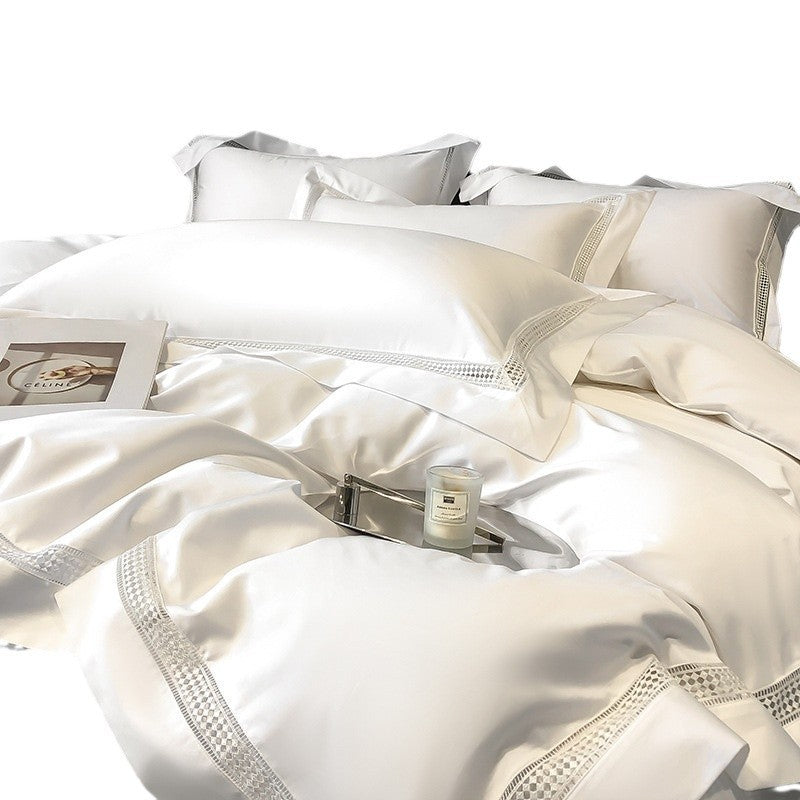 Long-staple Cotton Fitted Sheet Duvet Cover Four-piece Set EX-STOCK Canada 