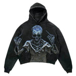 Fashion de moda para hombres y mujeres Punk Design Fleece Hoodie Woodie Top
