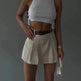 Women's Fashion Solid Color High Waist Mini Skort - EX-STOCK CANADA