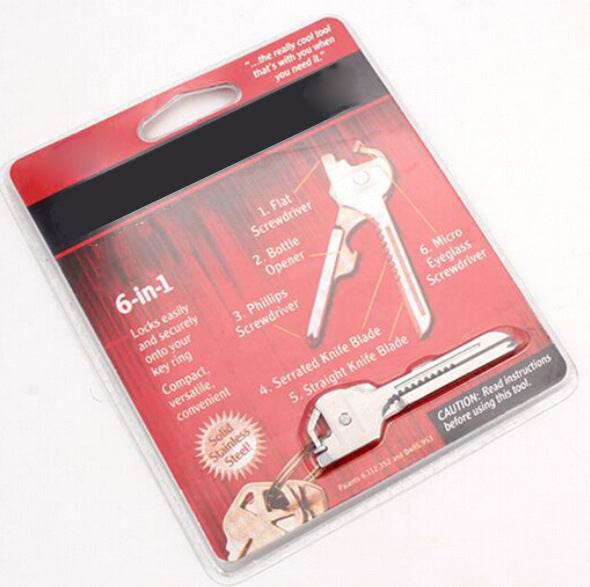 Multipurpose Keychain Key Survive Pocket Opener Shape Mini Multi Gear Utility Tech Tool Ring Screwdriver EX-STOCK Canada 