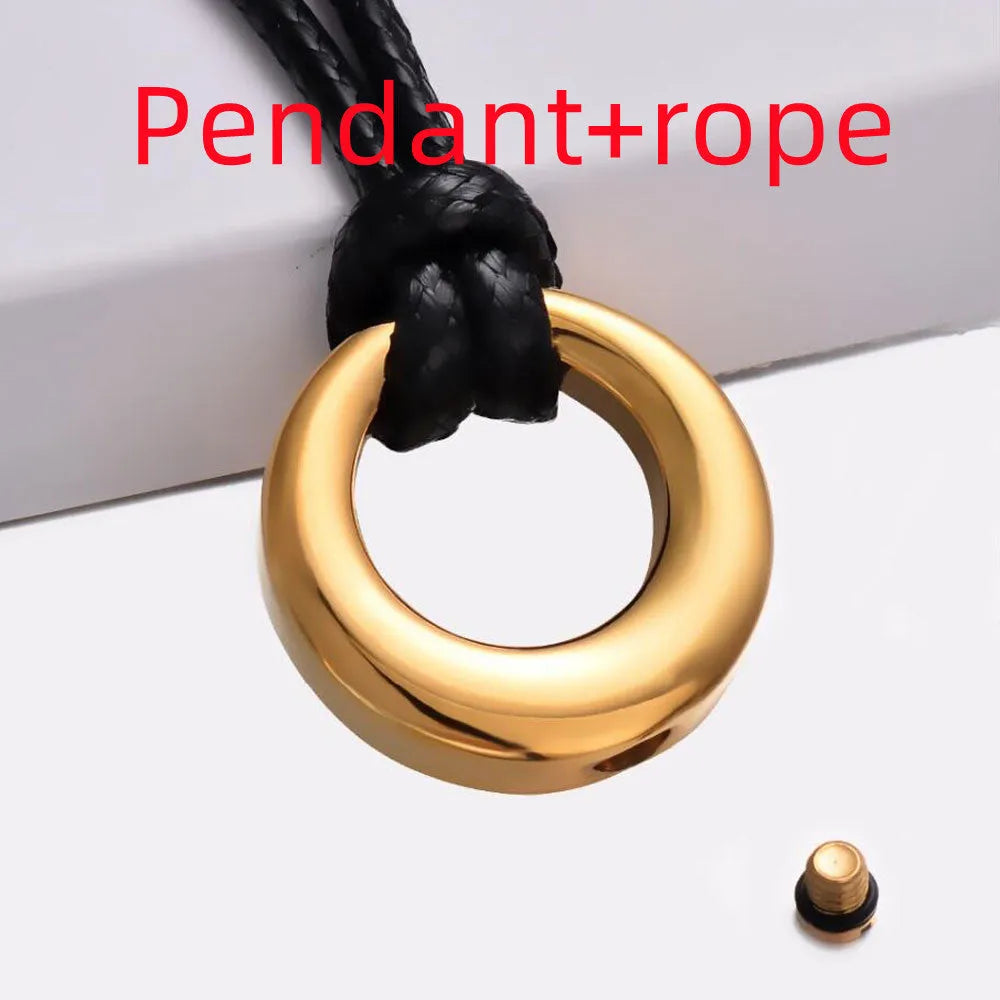 Round Perfume Bottle Pendant - EX-STOCK CANADA