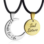 Stainless Steel Moon Sun Couple Necklace - EX-STOCK Canada