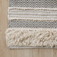 Woven Texture Stripe Bath Rug Grey 20x32 EX-STOCK