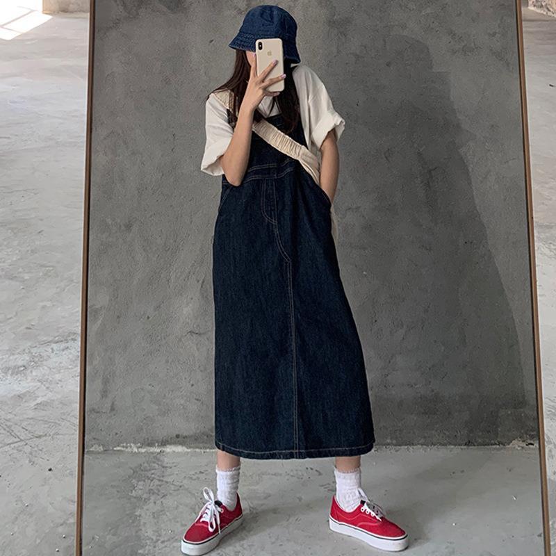 Retro Waist Slimming Mid-length Dress EX-STOCK Canada 