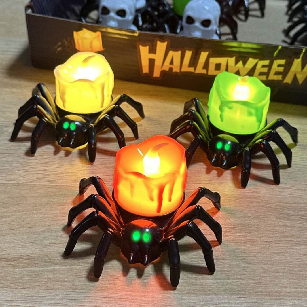 Halloween Pumpkin Spider Candle Light Decoration Props EX-STOCK
