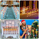 Christmas Solar Candy Cane Lamp Set Of 8 - EX-STOCK CANADA