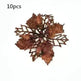 Glitter Artifical Christmas Flowers Christmas Tree Decorations For Home Fake Flowers Xmas Ornaments New Year Decor - EX-STOCK CANADA