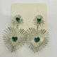 Bohemian Sunflower Heart-shaped Earrings Rhinestone Exaggerated Chandelier earring - EX-STOCK CANADA